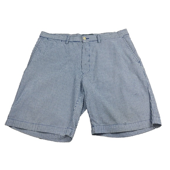 Polo Ralph Lauren Other - VTG Polo Ralph Lauren Shorts Prospect Seersucker Men 35 Blue Gingham Paid Golf